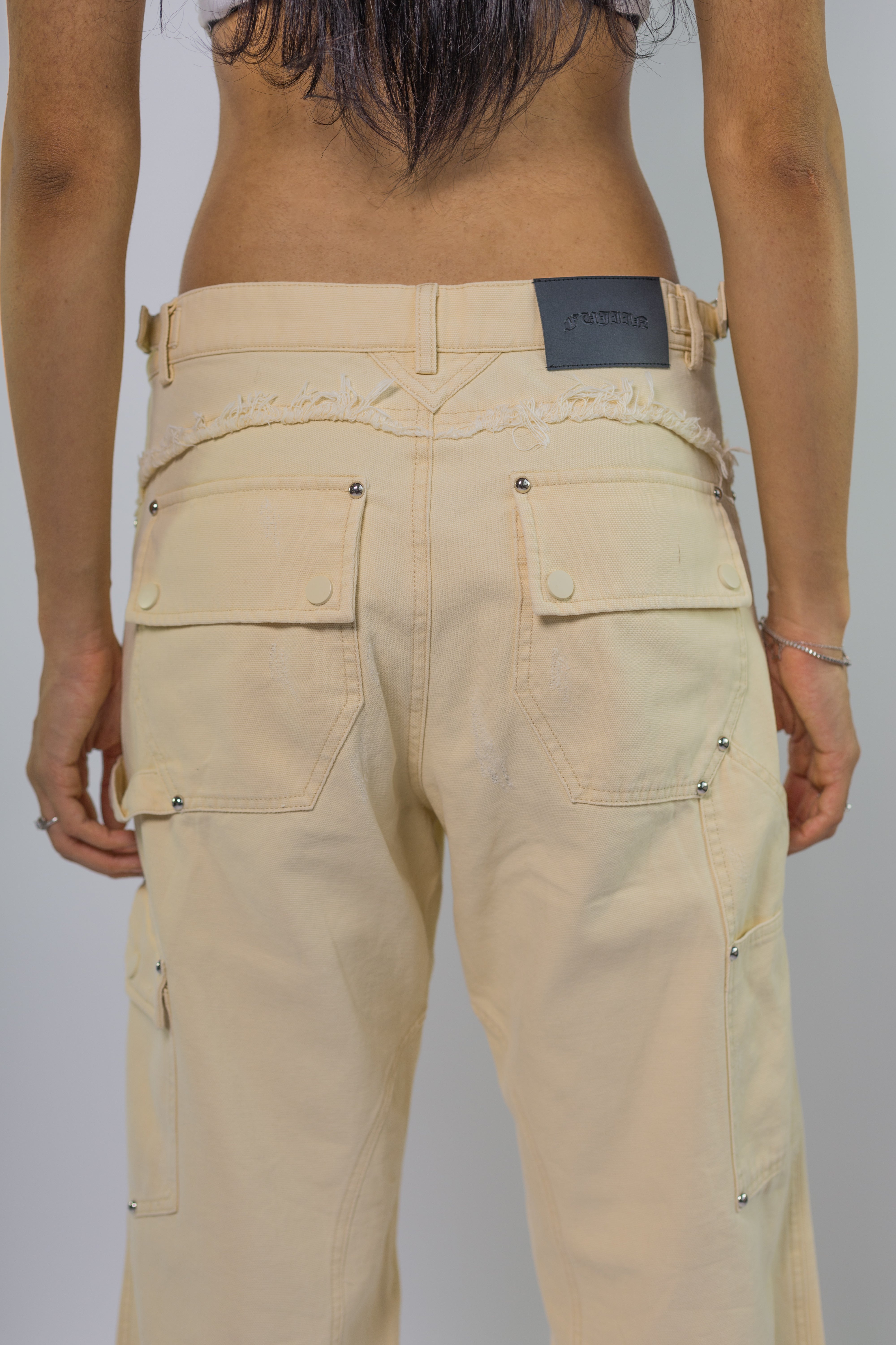 ★OY★CARPENTER TUCK PANTS-CREAM★正規品/韓国直送料込/人気 ☆OY☆CARPENTER TUCK PANTS-CREAM☆正規品/韓国直送料込/人気